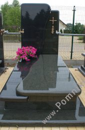 Nowoczesny nagrobek z granitu 